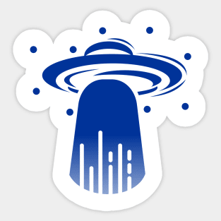 Minimalistic UFO Sticker